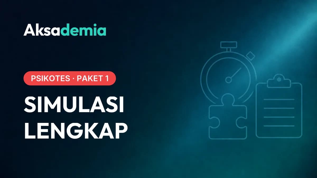 Simulasi Lengkap Psikotes Kerja: Paket 1